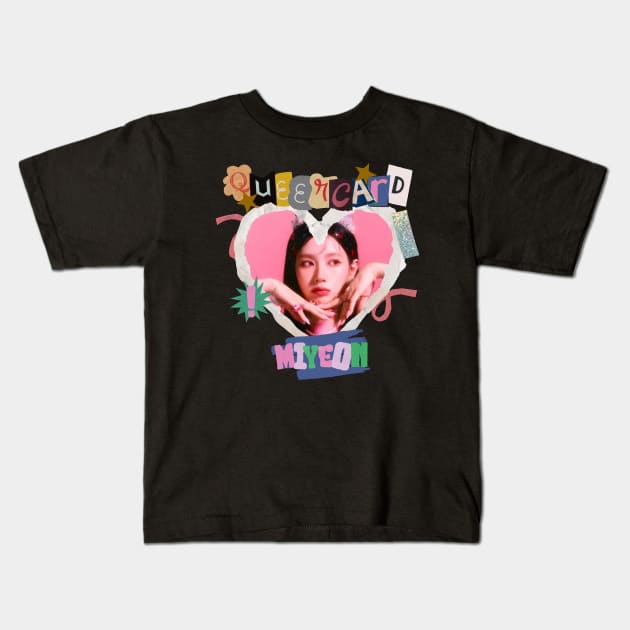 Queencard Miyeon (G)I-dle Kids T-Shirt by wennstore